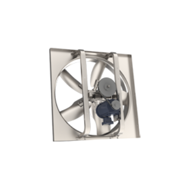 EXTRACTOR AXIAL DE PARED CON PERSIANA Y MALLA DE PROTECCION 1